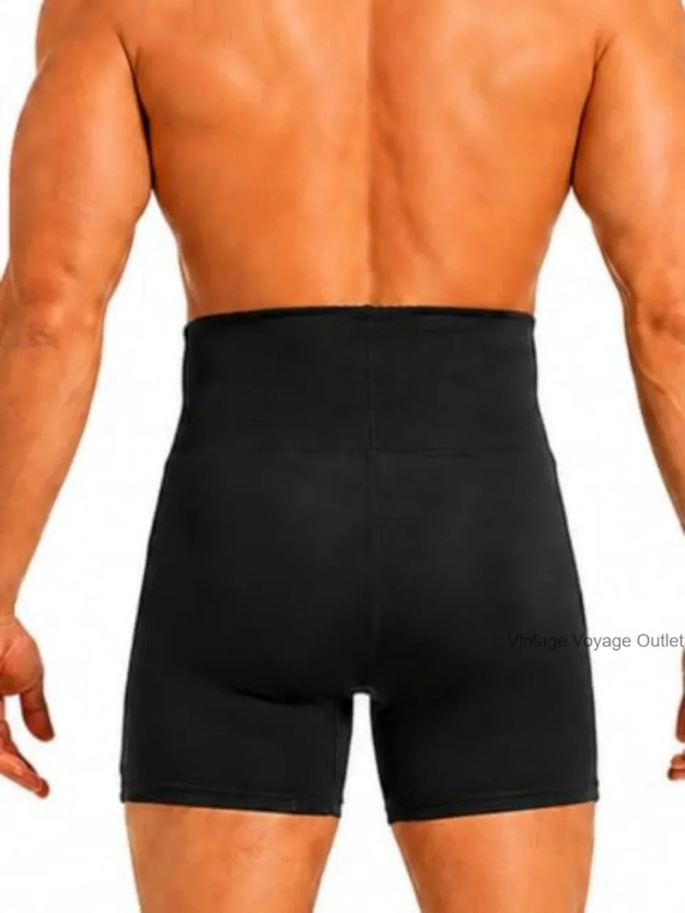 Men's Tummy Control Shapewear Shorts High Waist Compression Boxer Briefs